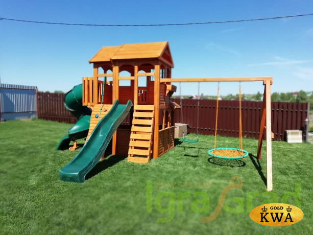 Детская площадка IgraGrad "Клубный домик 3 с трубой"