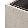 Кашпо TREEZ Effectory Beton Куб Белый песок (без тех. горшка) 60х60х60 см