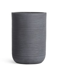 Кашпо TREEZ ERGO TreeLine Высокий цилиндр Дымчато-серый бетон в-56, д-37 см