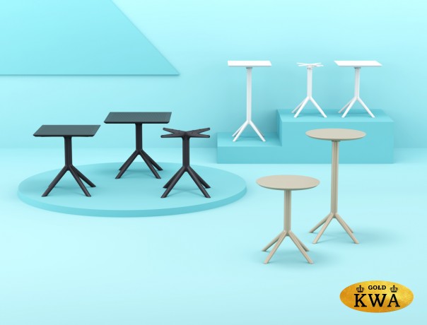 Стол пластиковый барный складной