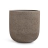 Кашпо TREEZ Effectory Granit Цилиндрическая Чаша Песок серый беж д-33, в-31 см