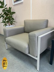 Stockholm Комплект лаунж мебели бежевый/коричневый, алюминий