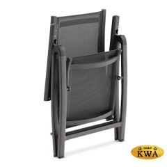 Andy Кресло обеденное антрацит, алюминий/текстилен