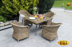 &quot;Фредо&quot; обеденная группа из искусственного ротанга, цвет соломенный