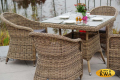 &quot;Фредо&quot; обеденная группа из искусственного ротанга, цвет соломенный