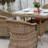 "Фредо" обеденная группа из искусственного ротанга, цвет соломенный
