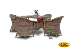 &quot;Фредо&quot; обеденная группа из искусственного ротанга, цвет соломенный