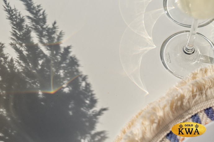 "Венето" обеденная группа на 6 персон со стульями "Милан", каркас белый, роуп бежевый