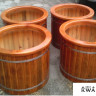 Вазон круглый деревянный для туй