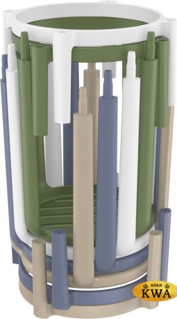 Табурет пластиковый полубарный