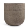 Кашпо TREEZ Effectory Granit Цилиндрическая Чаша Песок серый беж д-40, в-44 см