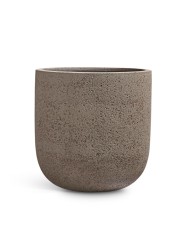 Кашпо TREEZ Effectory Granit Цилиндрическая Чаша Песок серый беж д-40, в-44 см