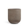 Кашпо TREEZ Effectory Granit Цилиндрическая Чаша Песок серый беж д-40, в-44 см