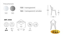 Стул прозрачный