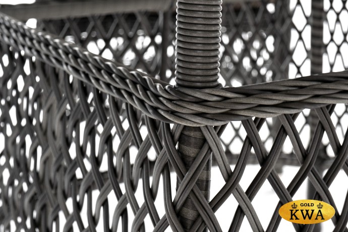 "Эспрессо–150 S" обеденная группа плетеная, цвет графит