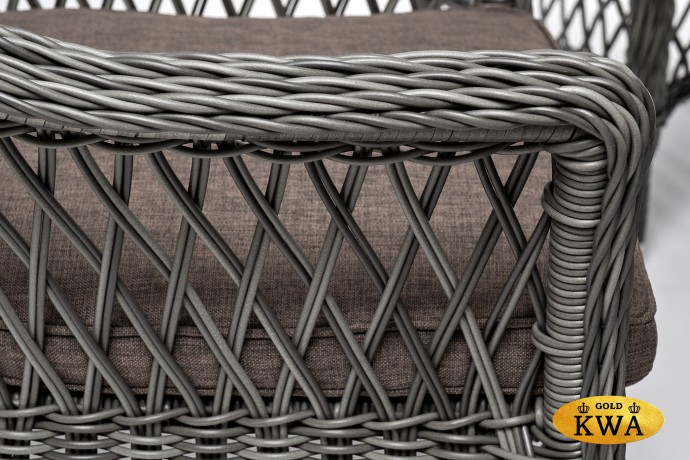 "Эспрессо–150 S" обеденная группа плетеная, цвет графит