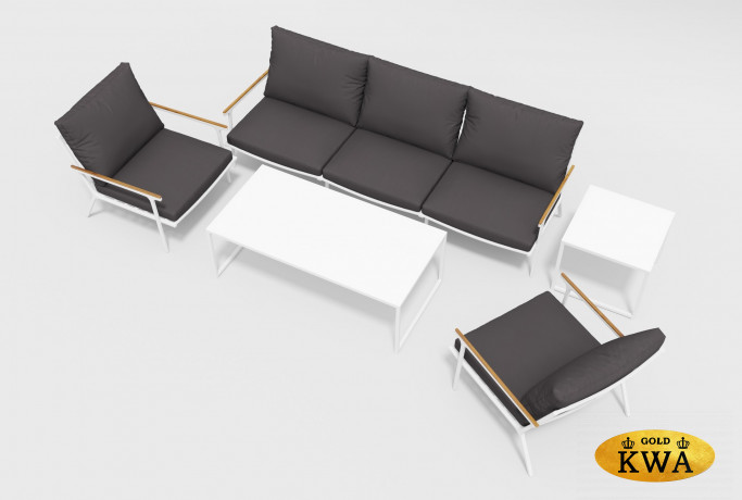 Комплект уличной мебели Calma long white