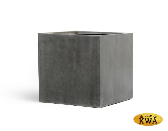 Кашпо TREEZ Effectory Beton Куб Тёмно-серый бетон 20х20х20 см