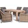 "Валенсия" обеденная группа садовая, цвет соломенный