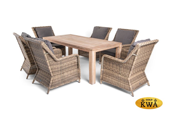 "Валенсия" обеденная группа садовая, цвет соломенный