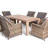 "Валенсия" обеденная группа садовая, цвет соломенный
