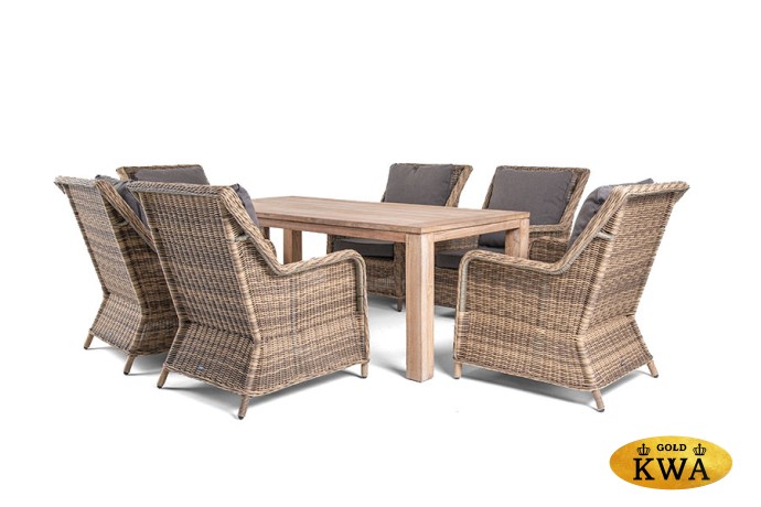 "Валенсия" обеденная группа садовая, цвет соломенный