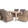 "Валенсия" обеденная группа садовая, цвет соломенный