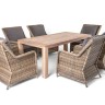 "Валенсия" обеденная группа садовая, цвет соломенный