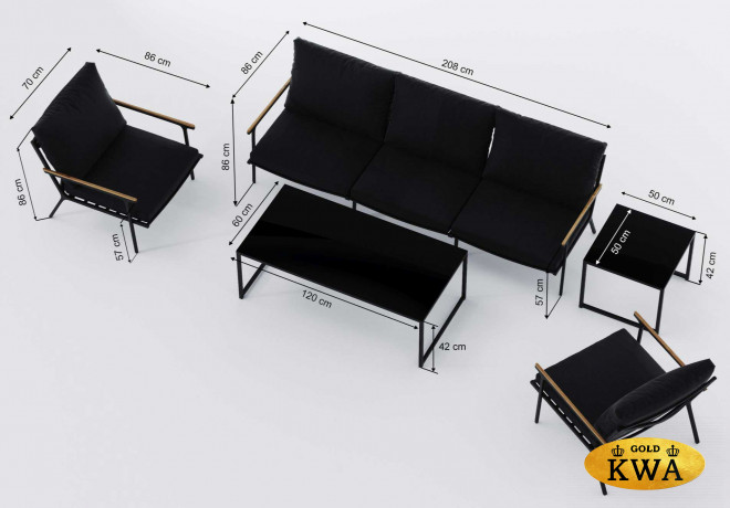 Комплект уличной мебели Calma long