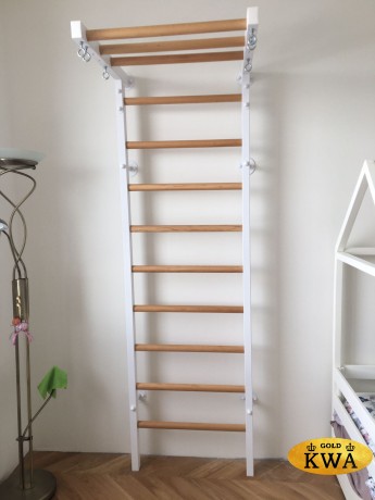 Шведская стенка комбинированная - КОМБИ - ТРУС (стенка + турник-рукоход с узким хватом стационарный)