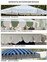 Зонт профессиональный двухкупольный 7.5х4 м