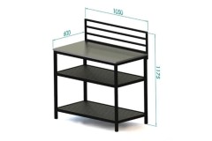 Модуль уличной кухни из алюминия БЭЙС (консоль открытая)