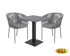 &quot;Каффе&quot; обеденная группа на 2 персоны, цвет &quot;серый гранит&quot;