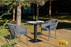 &quot;Каффе&quot; обеденная группа на 2 персоны, цвет &quot;серый гранит&quot;