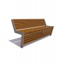 Скамейка «Техно» (0,6 м ангарская сосна,30х60)
