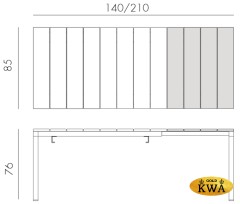 Стол металлический раздвижной