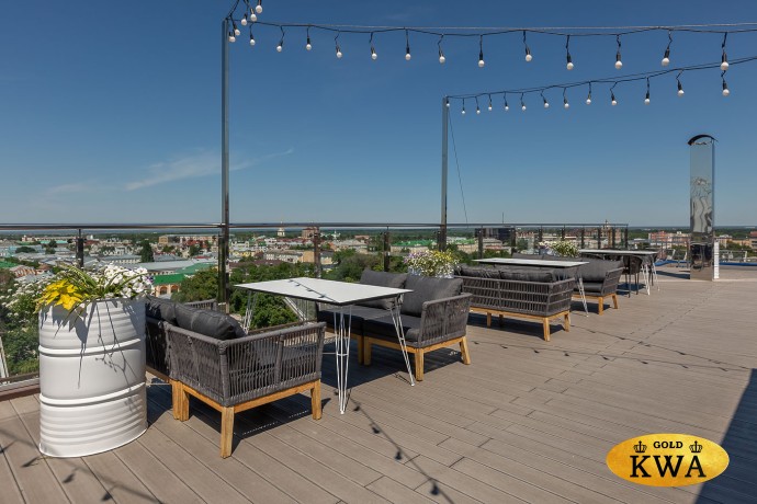 "Руссо" обеденный стол из HPL 150х80см, цвет "молочный"