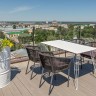 "Руссо" обеденный стол из HPL 150х80см, цвет "молочный"