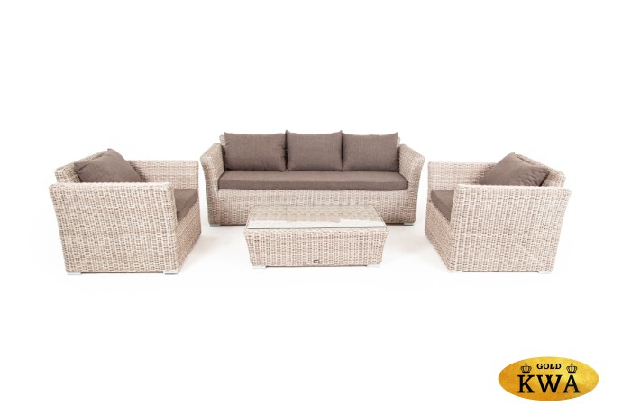 "Капучино Сингл" лаунж-зона из искусственного ротанга, цвет коричневый