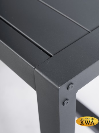 Набор садовой мебели стол+шесть стульев серый/антрацит