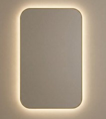 Smart M LED Gold Зеркало в раме с подсветкой