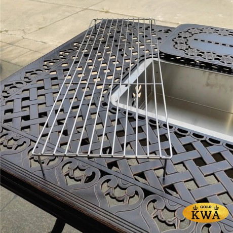 Обеденная группа Teide из литого алюминия с жаровней