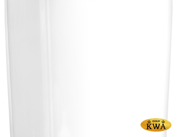 Кашпо TREEZ Effectory Gloss Высокий конус Белый глянцевый лак в-90 см, д-40 см