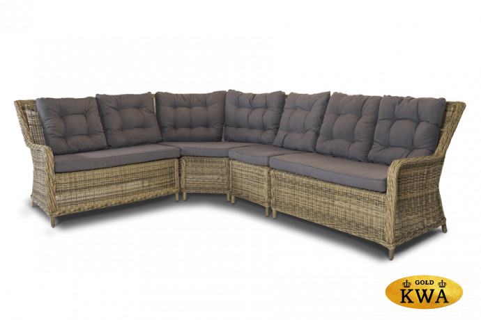 "Бергамо" модульный диван из ротанга, цвет соломенный