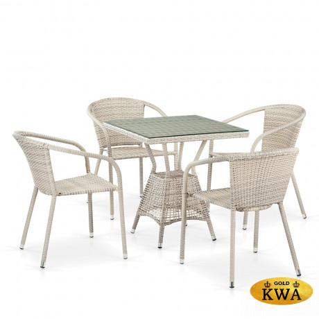 Комплект плетеной мебели T706/Y137C-W85 Latte 4Pcs