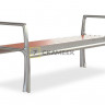 Скамейка без спинки алюминиевая «Бридж»