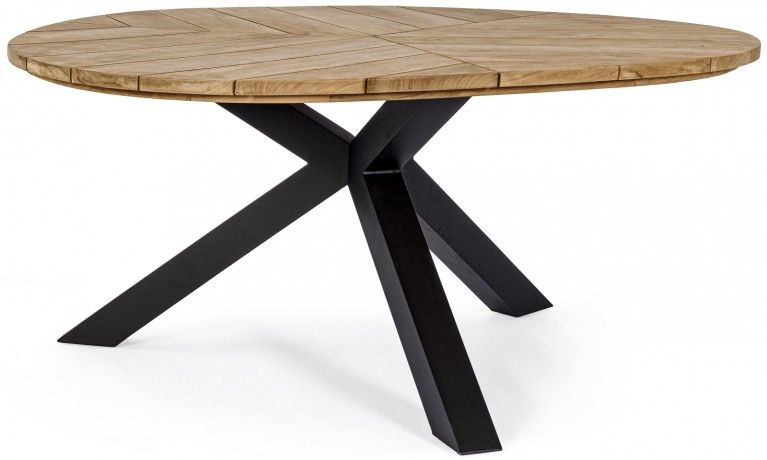 Стол из тика обеденный Palmdale d160 см