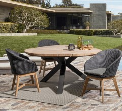 Стол из тика обеденный Palmdale d160 см