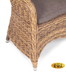 &quot;Равенна&quot; плетеное кресло из искусственного ротанга (гиацинт), цвет соломенный