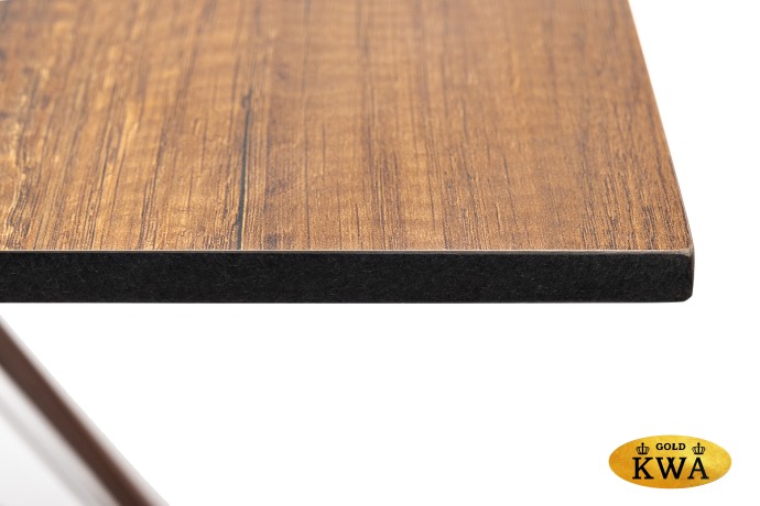 "Конте" интерьерный стол из HPL 70x70см, цвет "дуб"